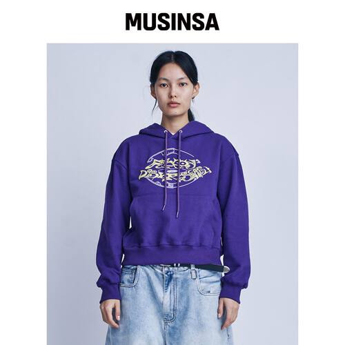 FDR [FDRx赵桂珠 of MPQ] 复古字母连帽衫_复古 韩国官网直邮进口