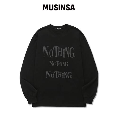 SHUTTER NOTHING FONT 长袖 (SLS031) VLACK韩国官网直邮进口