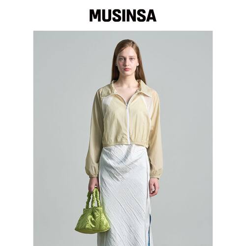 320SHOWROOM 透视网眼风衣 米色 MUSINSA韩国官网直邮进口