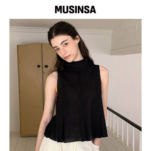 LILISU HERA 衬衫 / 黑色 MUSINSA韩国官网直邮进口