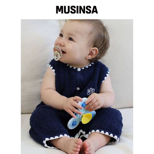 THE LOHA [BABY] 法式睡眠马甲藏青色 MUSINSA韩国官网直邮进口