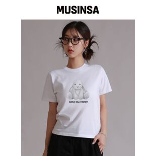 LIKE THE MOST LEVI'S 女款常规基础款T恤 MUSIN韩国官网直邮进口