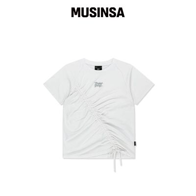 BROWNBREATH W SHIRRING POINT RAGLAN TEE - 白韩国官网直邮进口