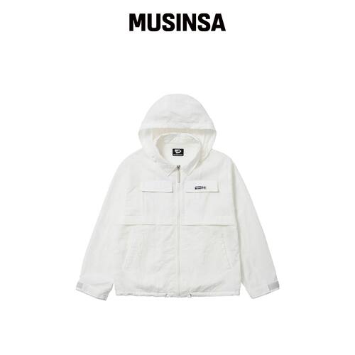 WELLBEING EXPRESS Wrinkle Windbreaker White韩国官网直邮进口