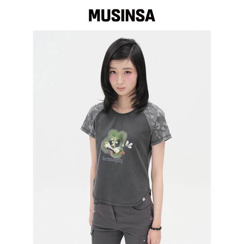 TYPESERVICE 青蛙拉格兰上衣 [炭灰色] MUSINSA韩国直邮官方正品