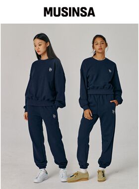 PAPERBOY [居家服套装] 女款PBC毛衣套装-婴儿色韩国官网直邮进口