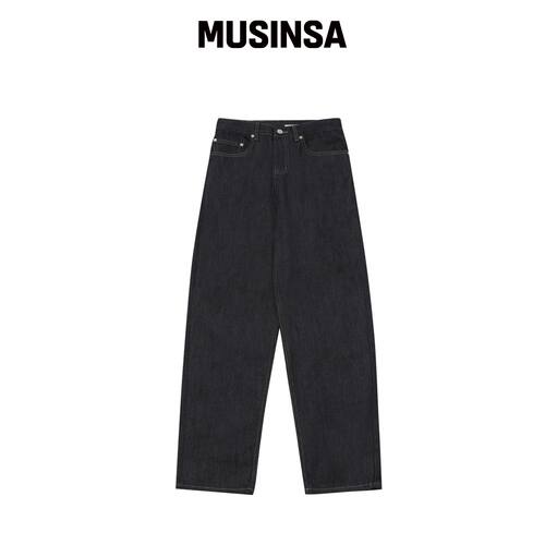 CHANCECHANCE RAW INDIGO RELAXED JEANS MUSINS韩国官网直邮进口