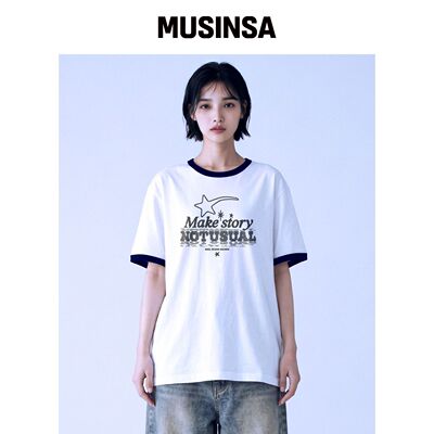 NOTUSUAL STARSTORY 撞色短袖T恤 4色 MUSINSA韩国官网直邮进口
