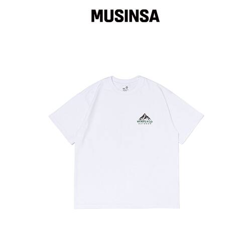 WORKS & CO. SMALL MOUNTAIN LOGO 短袖T恤 (WHI韩国官网直邮进口