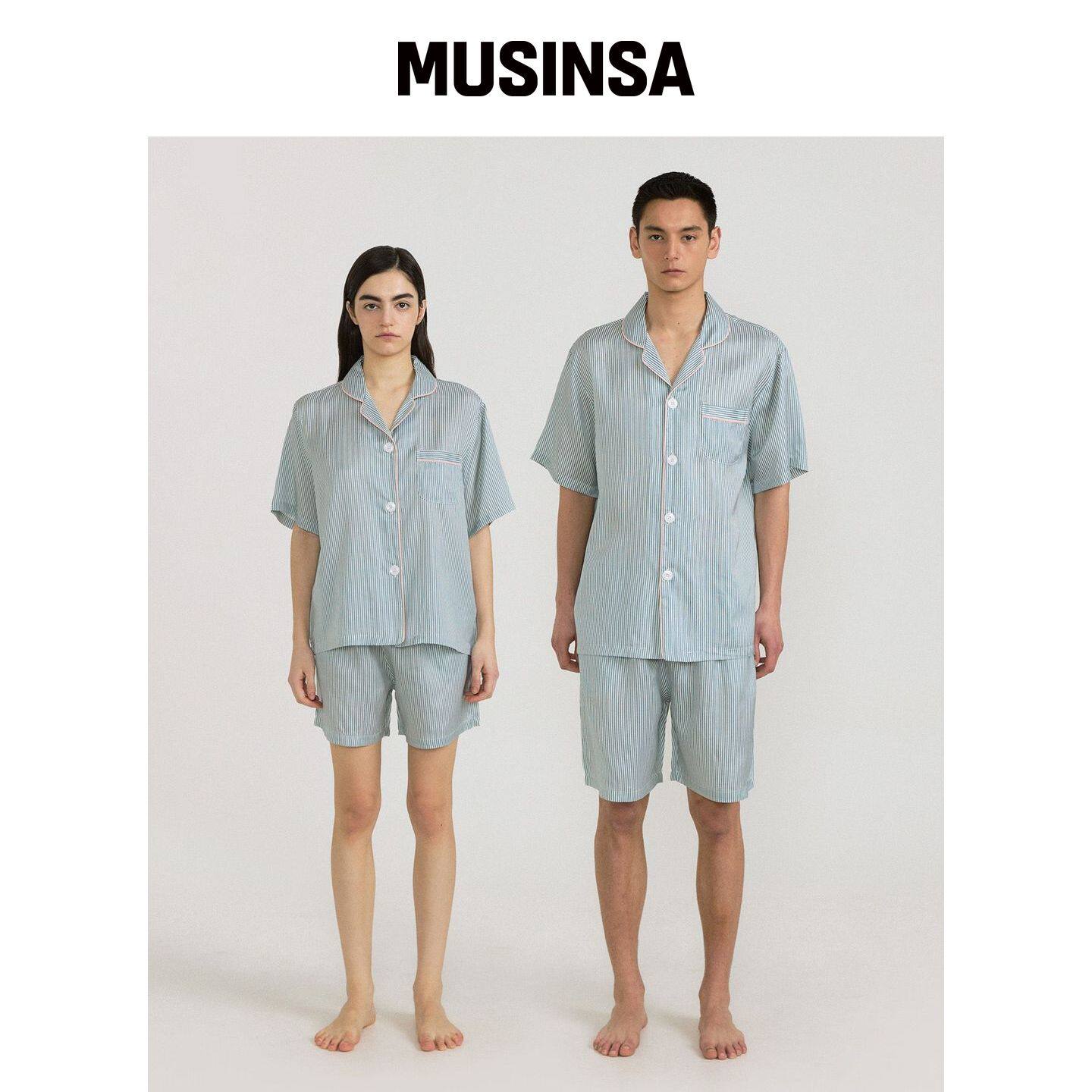JO'S LOUNGE 情侣款常春藤短款睡衣套装 MUSINSA韩国直邮官方正品