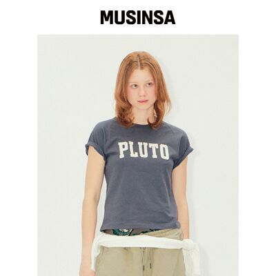 ERTR PLUTO 刺绣T恤 海军蓝韩国官网直邮进口MUSINSA