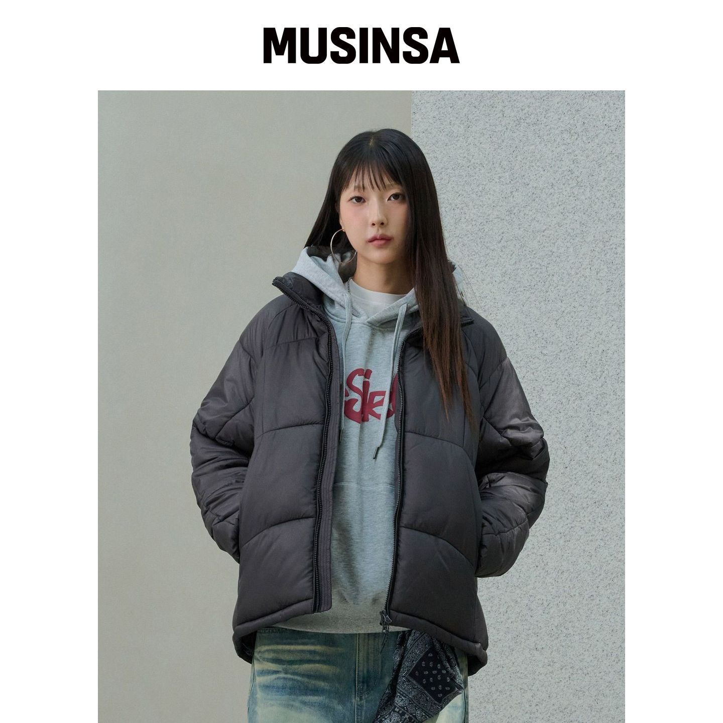 DESIRED 高领蓬松羽绒服-FFSK4122D0L MUSINSA韩国官网直邮进口
