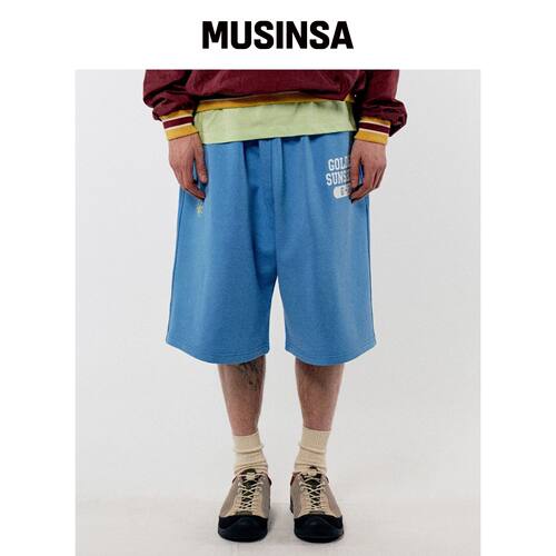 GOLDEN SUNSHINE G-2 BERMUDA SWEAT SHORTS_天 韩国官网直邮进口