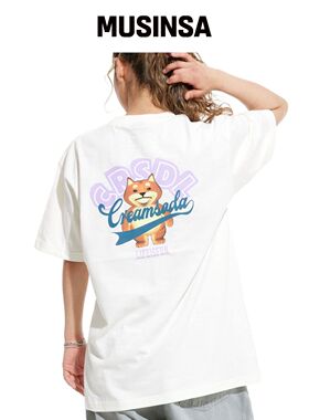 CREAM SODA LAB STACK UP PACU 短袖T恤 象牙色 韩国官网直邮进口