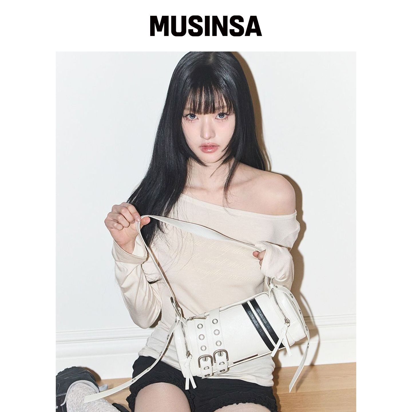 ILLIGO LINE 搭扣日历包 白色 MUSINSA韩国官网直邮进口图片