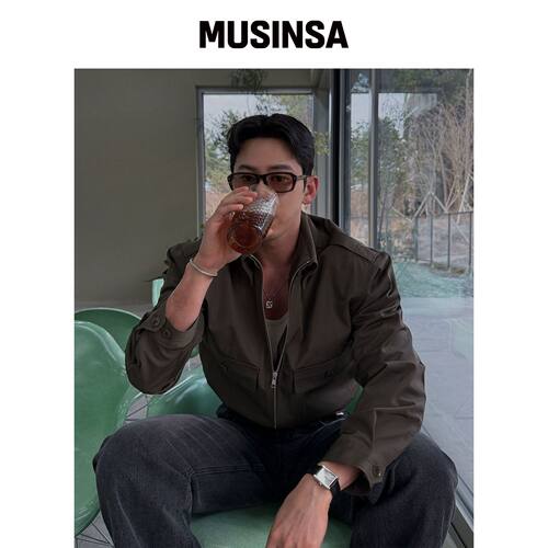 BOWLOW PRODUCT 摩卡色短款A-2夹克 MUSINSA韩国直邮官方正品