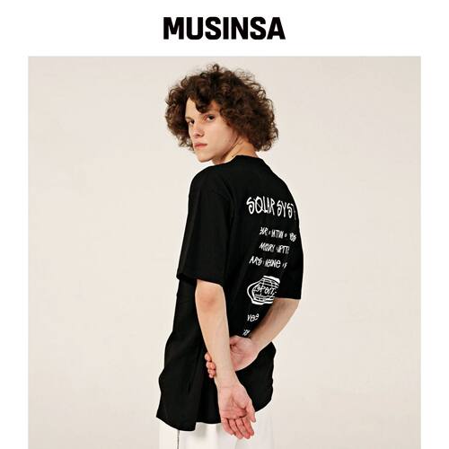 RESPECT script tee (黑色) MUSINSA韩国直邮官方正品