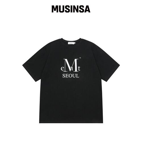 MUCENT 首尔 SIGNATURE 标志短袖T恤 男女通用 (韩国官网直邮进口