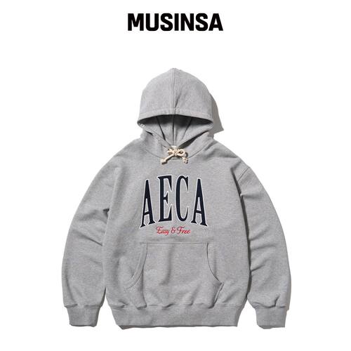 AECA AECA SYMBOL 毛毯连帽卫衣-灰色韩国官网直邮进口