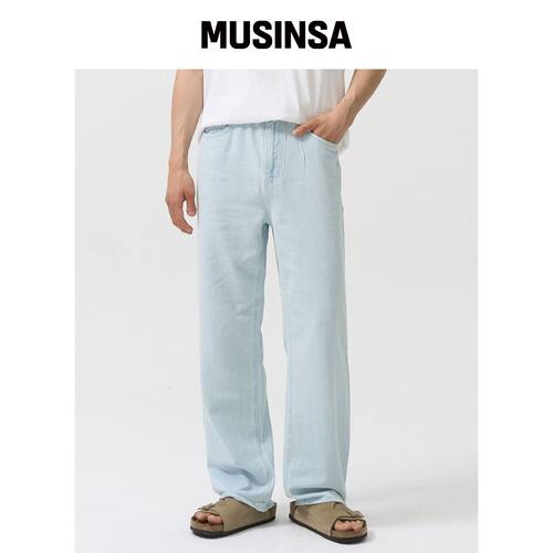 TOFFEE SL01 夏季牛仔宽松裤 (BLEACH) MUSINSA韩国官网直邮进口