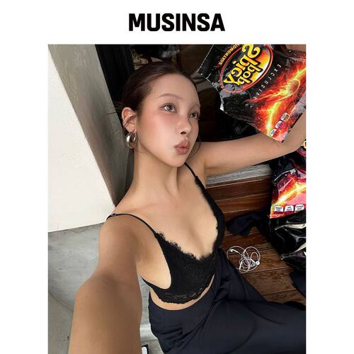 PROJECT WAVE RACE BRA TOP-黑色 MUSINSA韩国官网直邮进口