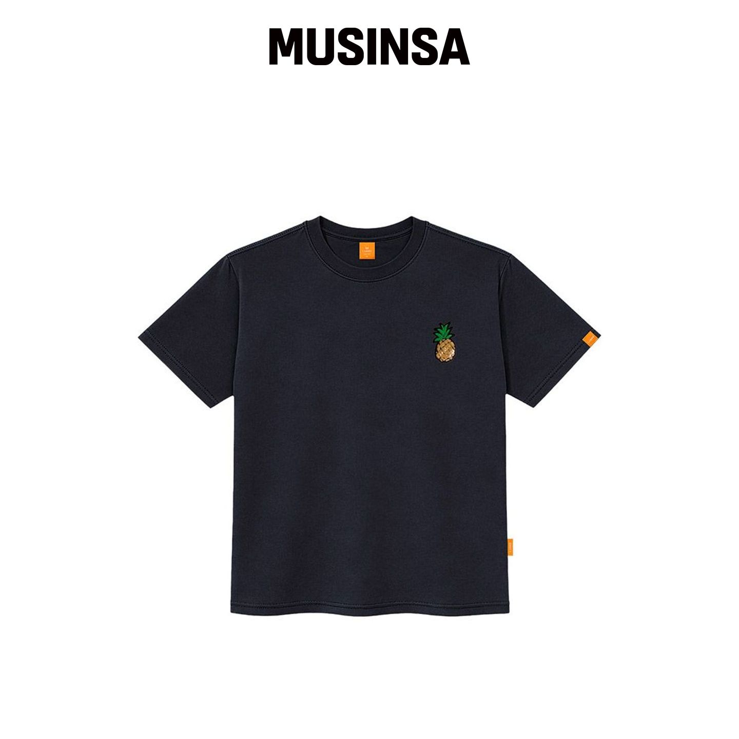 LLAMO 亮片菠萝短袖T恤男女通用大码 S~4XL MUSI韩国官网直邮进口