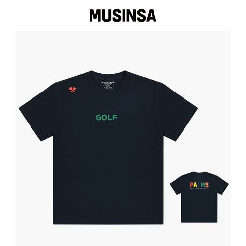 PALMTREE GOLF 高尔夫短袖T恤海军蓝 MUSINSA韩国直邮官方正品