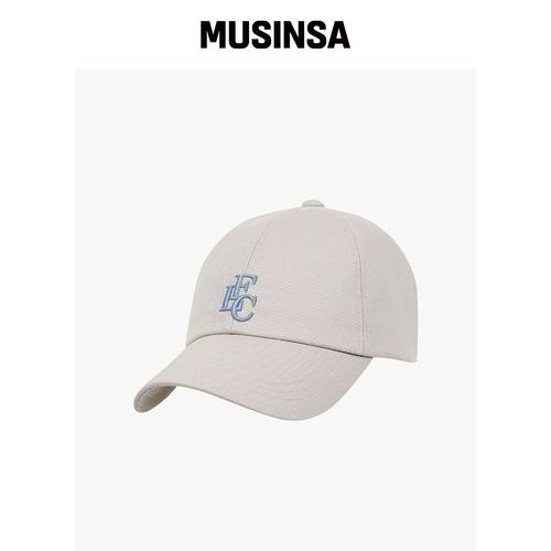 FAIRLIAR CLUB FLC 棉质斜纹棒球帽_米色 MUSINS韩国官网直邮进口