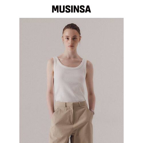 SILN Classy scoop neck sleeveless (白色) MUS韩国官网直邮进口