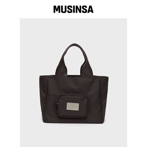 SALBOL SYMBOL 尼龙手提包 [棕色] MUSINSA韩国直邮官方正品