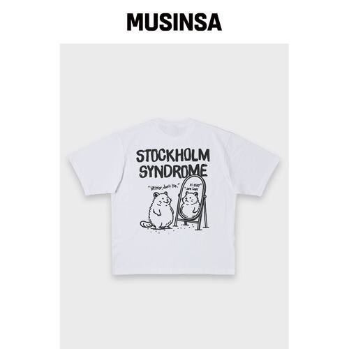 STOCKHOLM SYNDROME REAL LIFE T - WHITE韩国官网直邮进口
