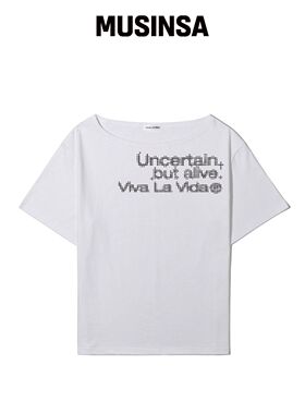 VIVA LA VIDA Willing 一字肩短袖T恤韩国官网直邮进口