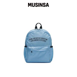 THEMUSEUMVISITOR 可收纳LOGO背包（天蓝色）韩国官网直邮进口