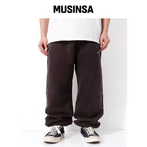 QT8 GARMENTS RG 水洗运动裤（黑色） MUSINSA韩国官网直邮进口