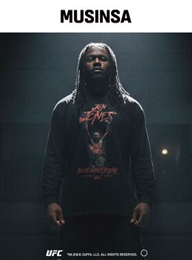 UFC SPORT UFC JONES 背带裤长袖T恤黑色 U2LSX1韩国官网直邮进口