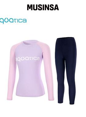 AQUATICA 女款防晒泳衣 AQAWTS23009+水打底裤 N韩国官网直邮进口