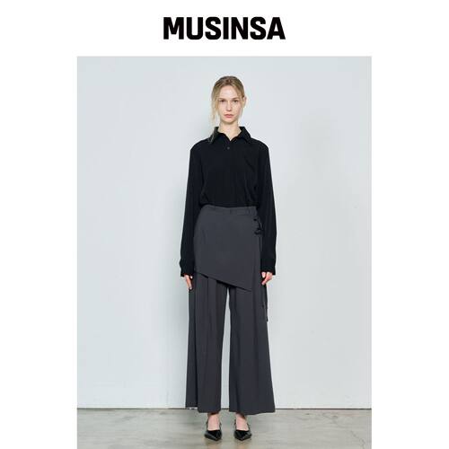 TOSE 双面围裹裙运动卫裤 灰色 MUSINSA韩国官网直邮进口