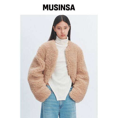 HAVELESS ROZE SHEARING JACKET 米色韩国官网直邮进口MUSINSA