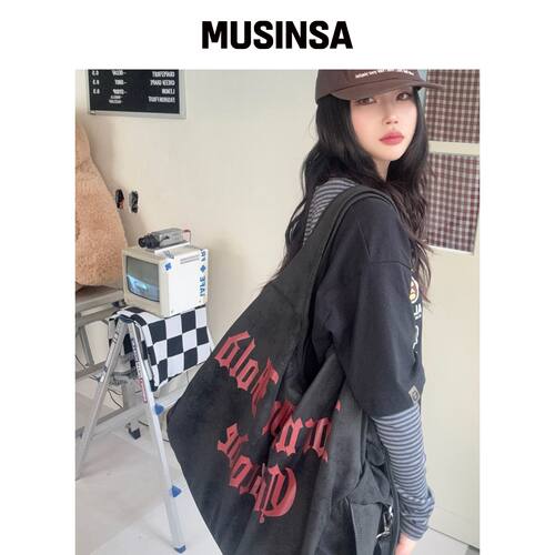 IDWS 黑色肩包 MUSINSA韩国直邮官方正品