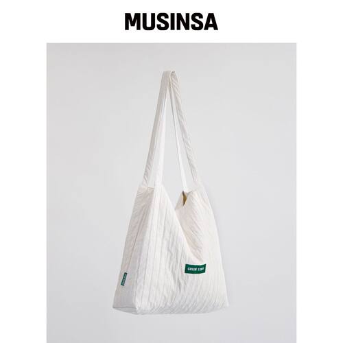 GREEN STUFF MOOSIM 53 立体线条毛绒购物袋 -  韩国官网直邮进口