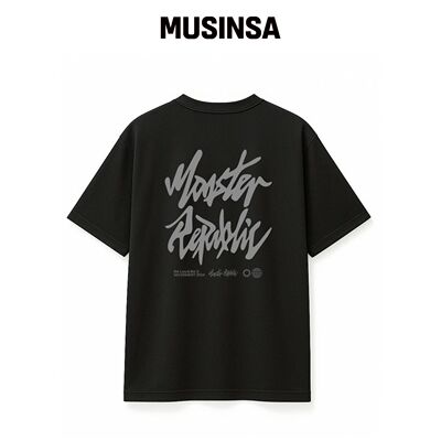 MONSTER REPUBLIC AUTHENTIC LOGO LIGHTGREY T 韩国官网直邮进口