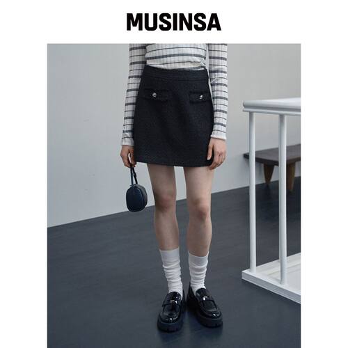 JUCYJUDY 粗花呢迷你裙 JZSK621D MUSINSA韩国官网直邮进口