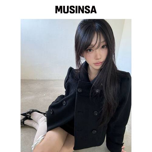 ILLIGO BURTON 按扣短外套 VLACK MUSINSA韩国官网直邮进口