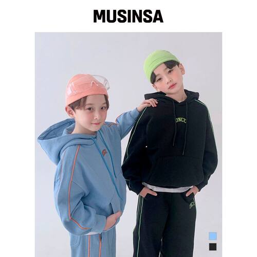 BERRYCLOSET [抓绒] one护齿田径连帽衫韩国官网直邮进口MUSINSA