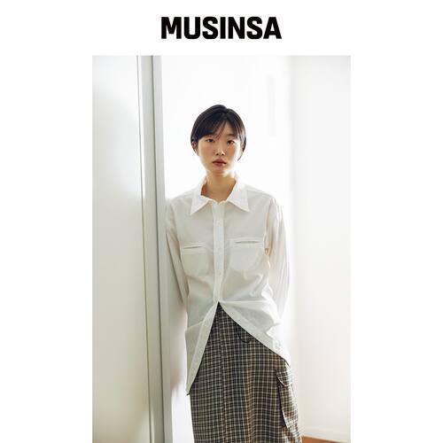 KOOKEESEE 双唇KOLOR衬衫 (WHITE) MUSINSA韩国官网直邮进口