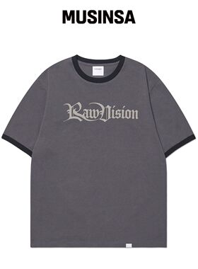 NOMANUAL RAW VISION RINGER T恤 - 煤灰色韩国官网直邮进口