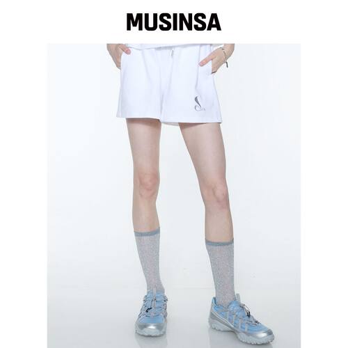 LUVISTRUE 弯曲L型裤子（白色） MUSINSA韩国官网直邮进口