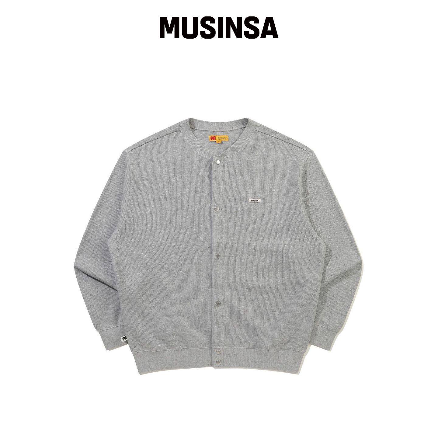 KODAK ESSENTIALS 针织开衫 M.GREY MUSINSA韩国官网直邮进口