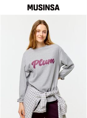 DEPOUND PLUM LETTERING T恤 [泥膜]韩国官网直邮进口