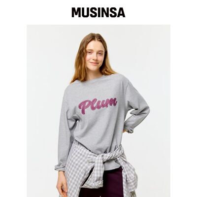 DEPOUND PLUM LETTERING T恤 [泥膜]韩国官网直邮进口MUSINSA